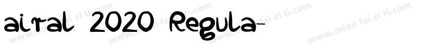 airal 2020 Regula字体转换